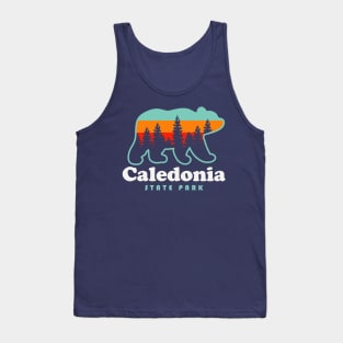 Caledonia State Park Pennsylvania Bear Retro Vintage Sunset Tank Top